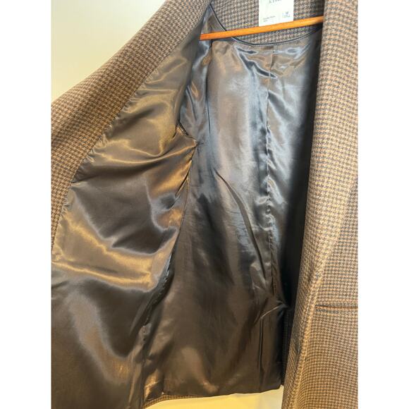 SOLD ‼️ Abercrombie & Fitch Houndstooth Wool Blend Heavyweight Double Button - Picture 6 of 7